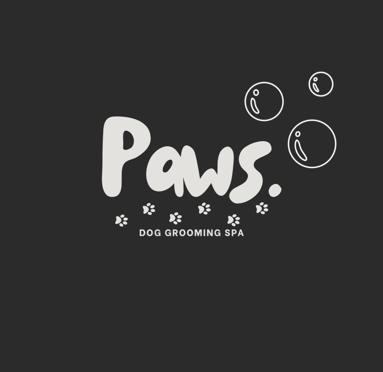 Paws. Dog Grooming Spa logo